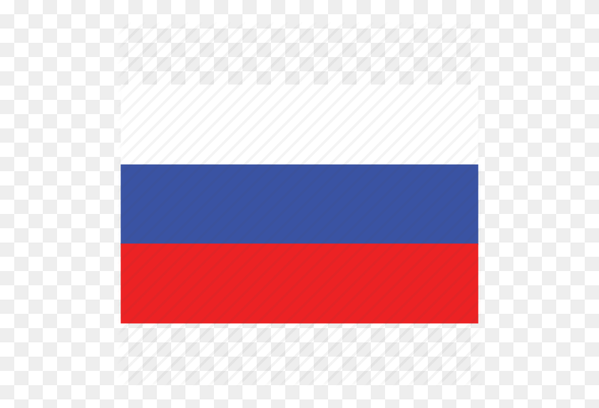 512x512 Flag Of Russia, Russia, Russia's Flag, Russia's Square Flag Icon - Russian Flag PNG