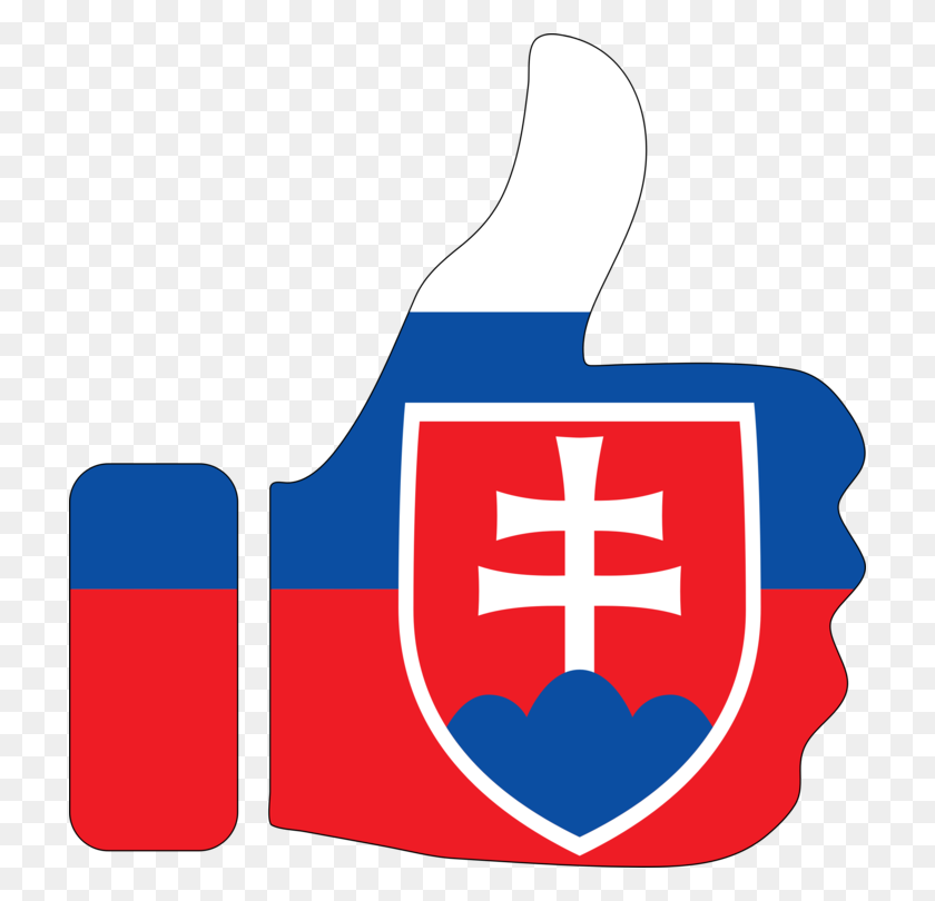 716x750 Flag Of Slovakia Thumb Signal - Christian Flag Clipart