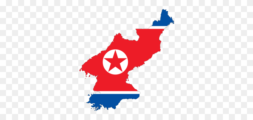 316x340 Flag Of South Korea Flag Of North Korea - North Clipart