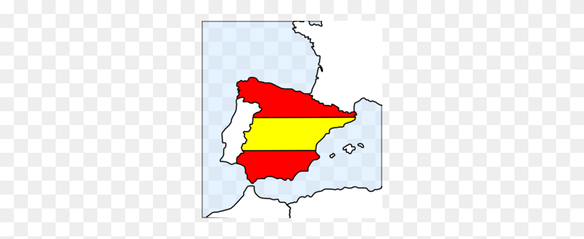 260x284 Флаг Испании - Клипарт Фламенко