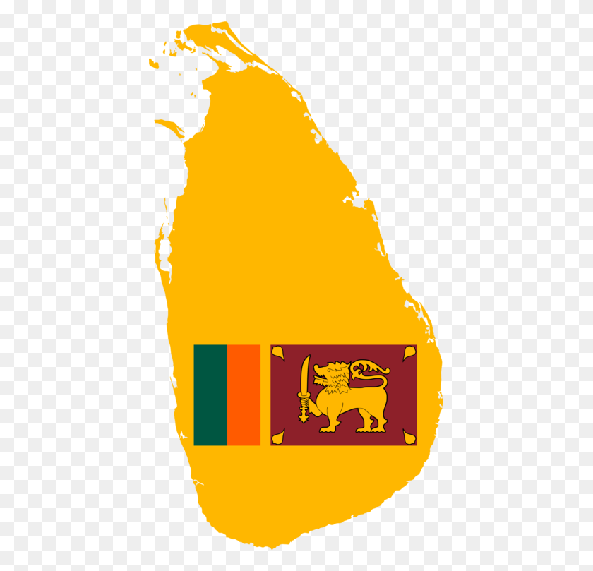 417x749 Flag Of Sri Lanka Map National Flag Computer Icons - Asia Map Clipart