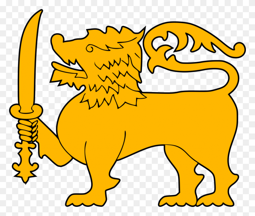 896x750 Flag Of Sri Lanka Sri Lanka Lion National Flag - National Park Clipart