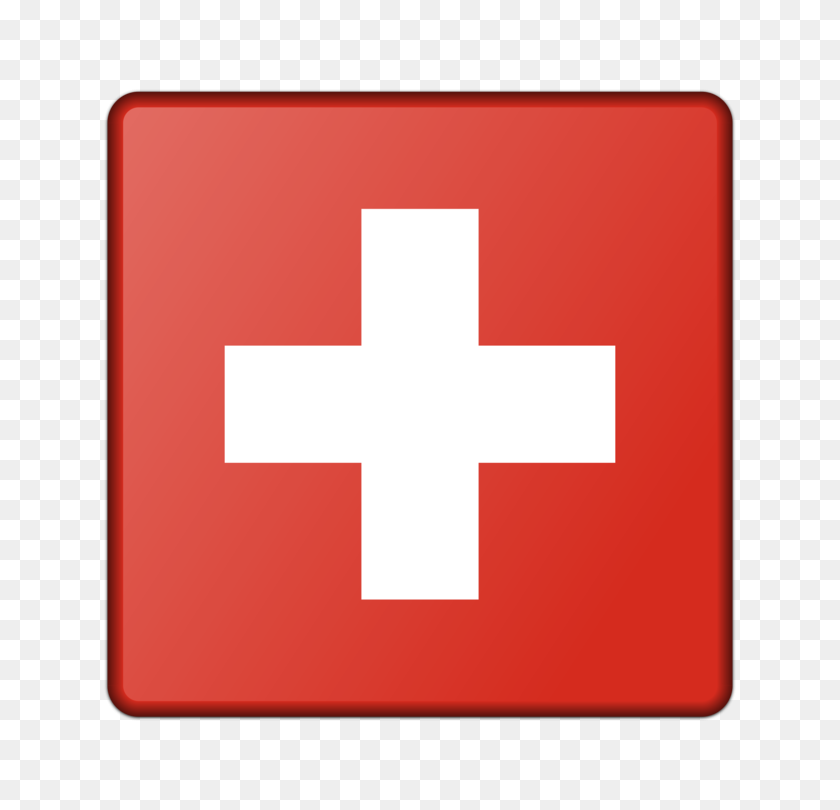 750x750 Флаг Швейцарии Красный Крест - Швейцария Клипарт