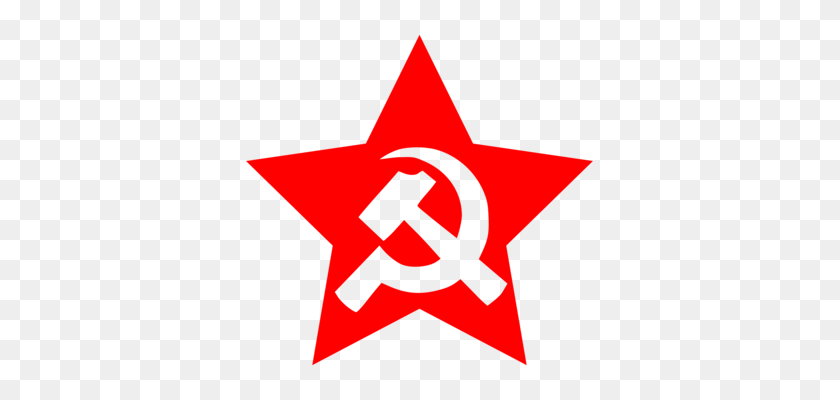357x340 Flag Of The Soviet Union Hammer And Sickle - Communism PNG