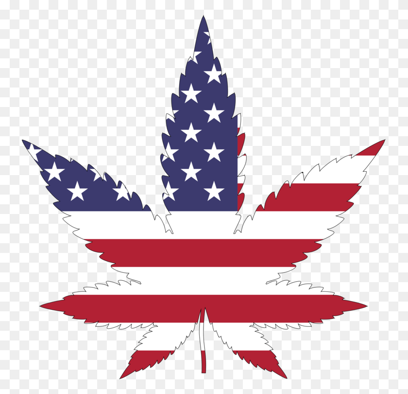 749x750 Flag Of The United States Cannabis Drug - Weed Clipart