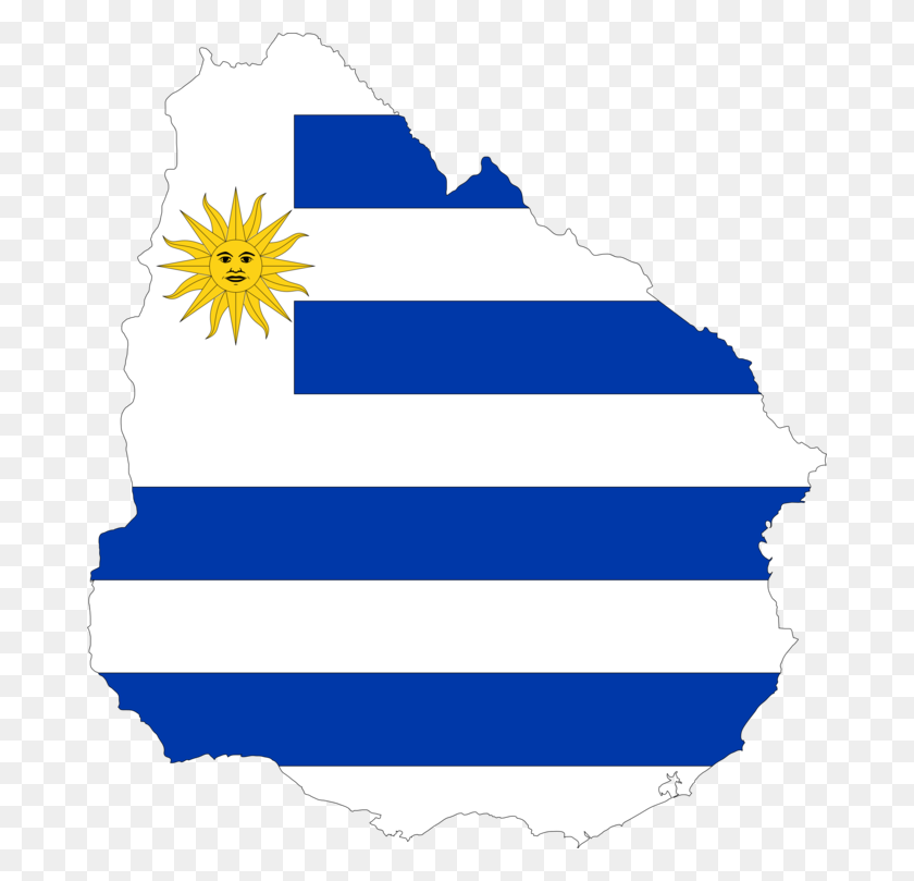 680x749 Flag Of Uruguay Map Computer Icons - Road Map Clipart