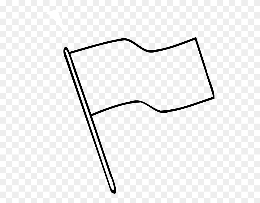 546x597 Flag Outline Clip Art - Flag Pole Clipart
