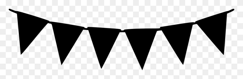 980x268 Flag Party Decorator Png Icon Free Download - Black Flag PNG