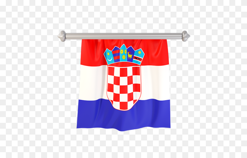 640x480 Flag Pennant Illustration Of Flag Of Croatia - Pennant Banner PNG