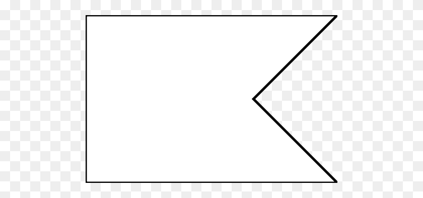 500x333 Flag Shape Swallowtail - Blank Flag PNG