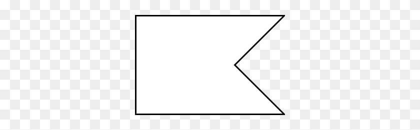 300x201 Flag Shape Swallowtail Clip Art Quiltcon - Rustic Banner Clipart