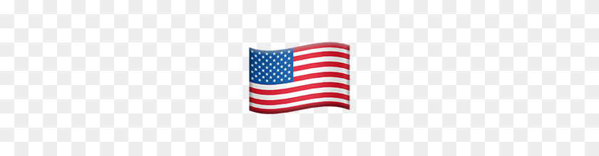 160x160 Flag United States Emoji On Apple Ios - American Flag Emoji PNG