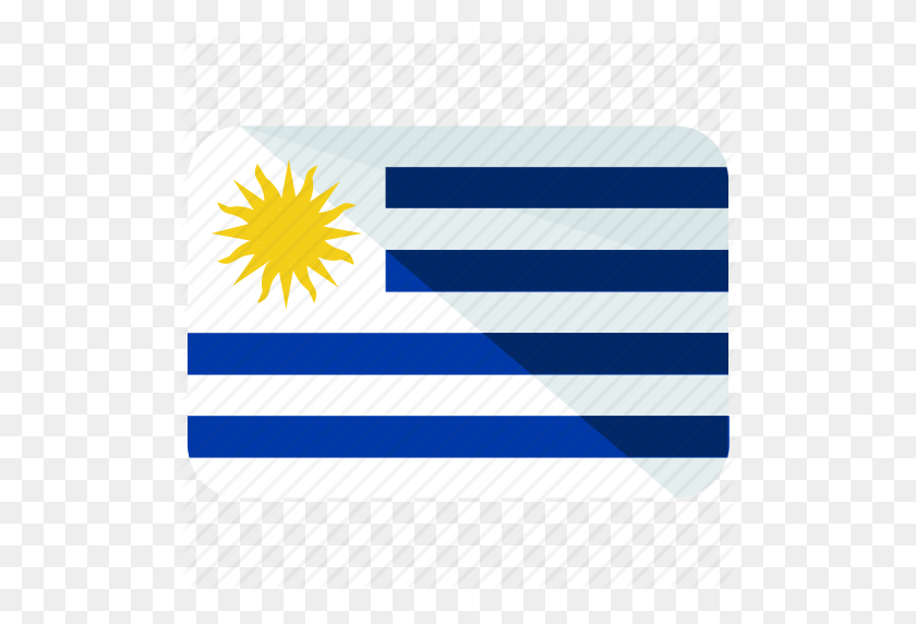 512x512 Флаг, Значок Уругвая - Флаг Уругвая Png