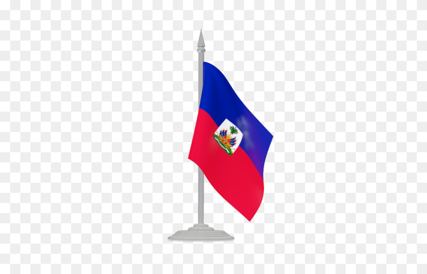 640x480 Bandera Con El Mástil De La Bandera De La Ilustración De La Bandera De Haití - Bandera De Haití Png