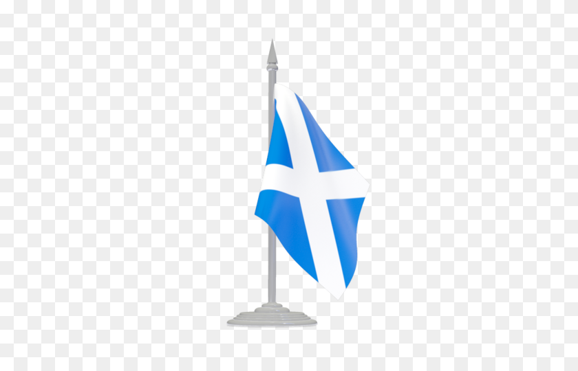 640x480 Bandera Con El Mástil De La Bandera Ilustración De La Bandera De Escocia - El Poste De La Bandera Png