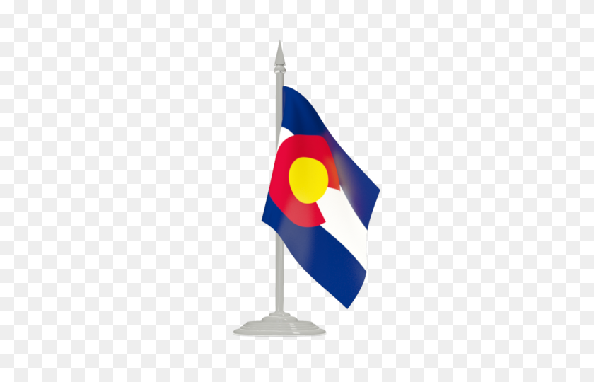 640x480 Flag With Flagpole Illustration Of Flag Ofltbr Gt Colorado - Colorado Flag PNG