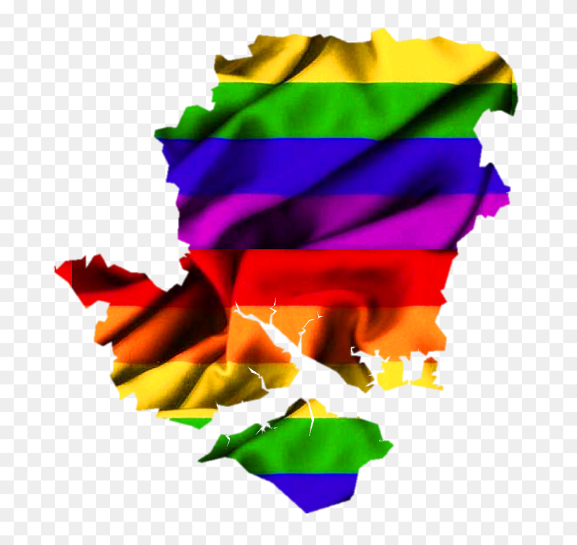 733x734 Flags Across Hampshire Hampshire Pride - Pride Flag PNG