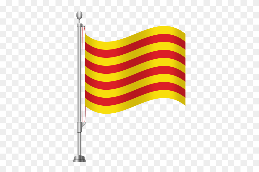 384x500 Banderas De La Bandera, Bandera De Cataluña - Garaje Clipart