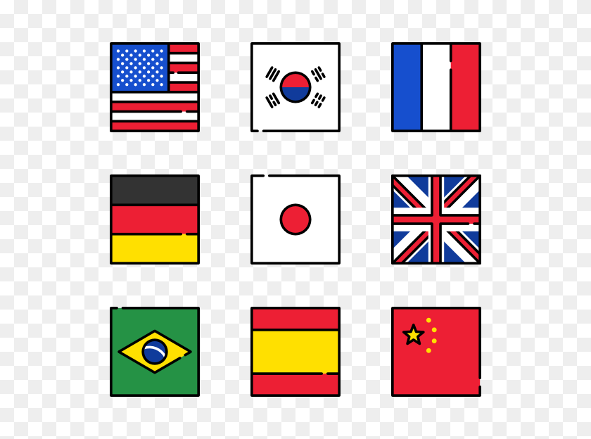 600x564 Flags Icon Family Square - World Flags PNG
