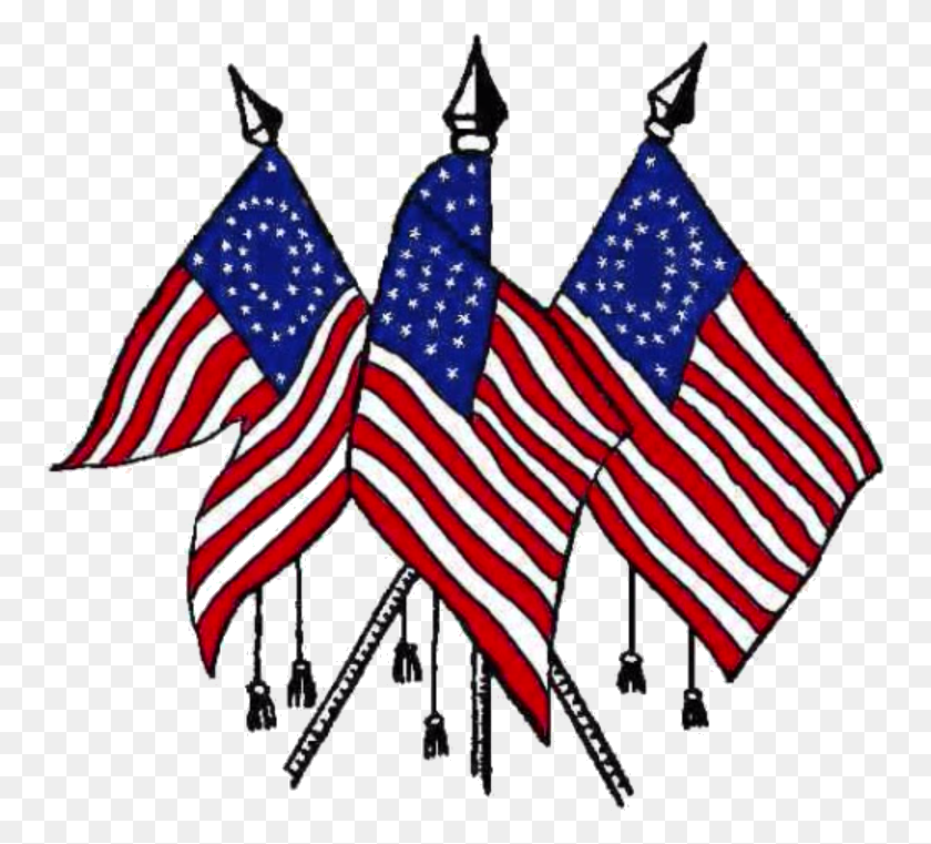 757x701 Флаги Соединенных Штатов Америки В Американской Гражданской - Война Png