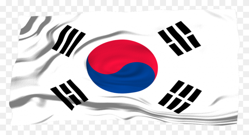 1024x519 Banderas Del Mundo De Corea Del Sur - Corea Del Sur Png