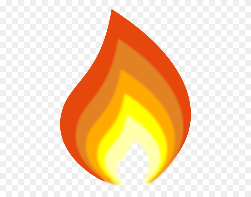 438x599 Flame Clip Art - Flaming Football Clipart
