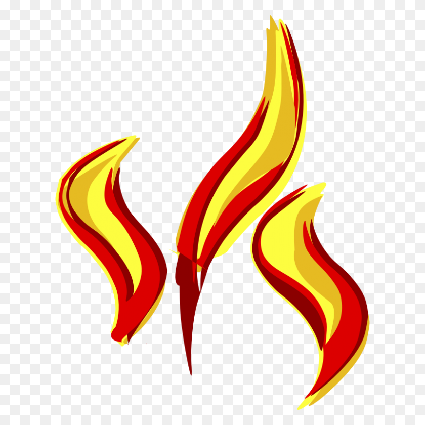 800x800 Flame Clipart Large - Flame Vector PNG