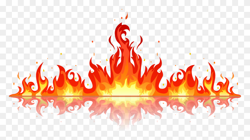 3682x1941 Пламя, Огонь - Огненный Взрыв Png