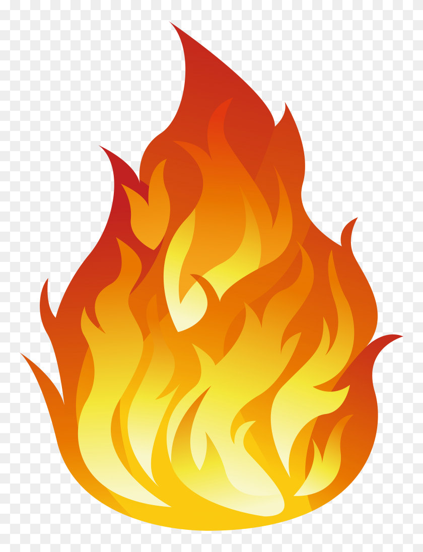4517x6000 Flame Group With Items - Injured Person Clipart