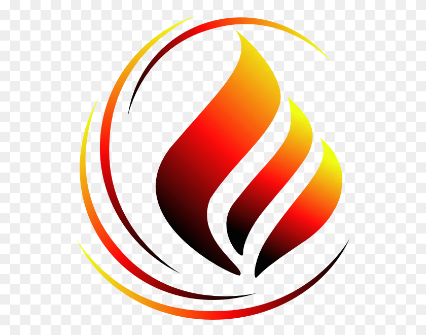 540x600 Flame Logo Sondaica Png Clip Arts For Web - Flame Border PNG