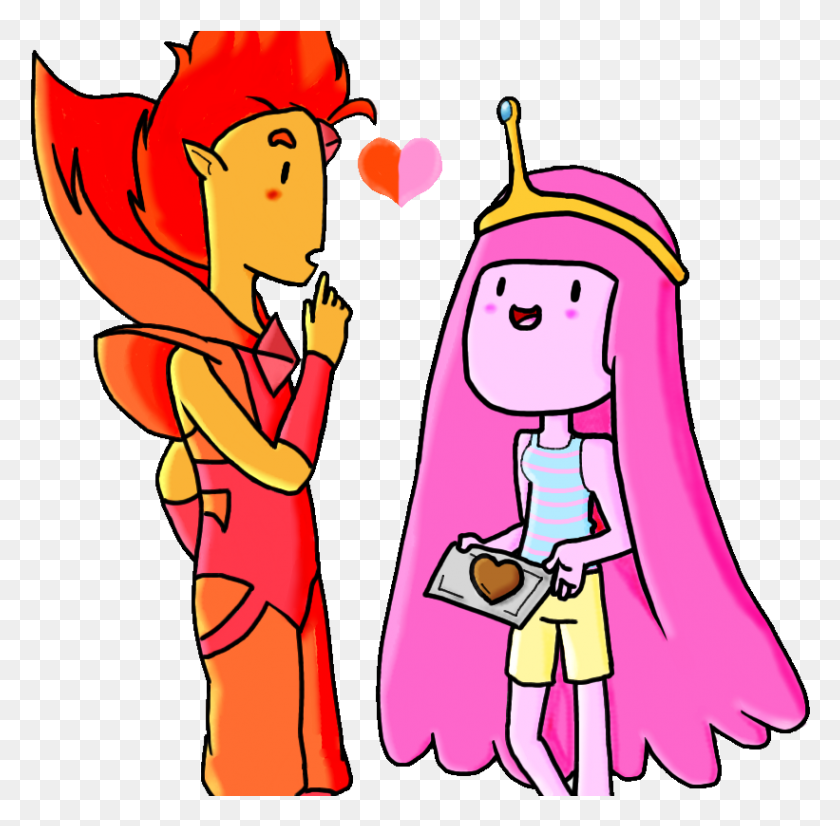 821x807 Flame Prince And Princess Bubblegum - Princess Bubblegum PNG