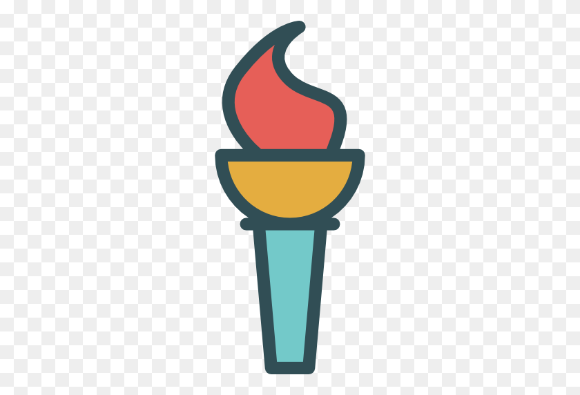 512x512 Flame, Sports, Torch, Olympic, Sports And Competition, Games, Fire - Cartoon Flame PNG