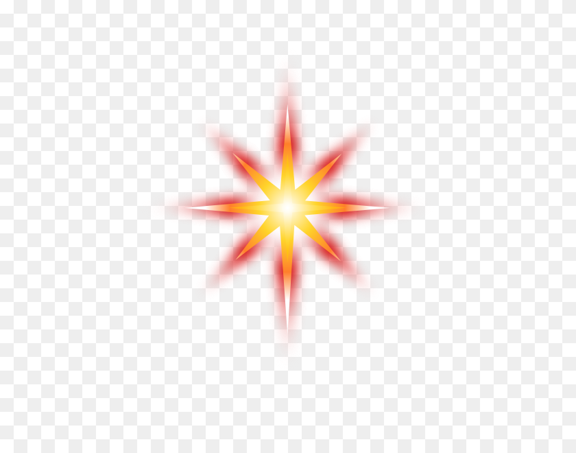 486x600 Пламя Солнца Клипарт - Светящаяся Звезда Png