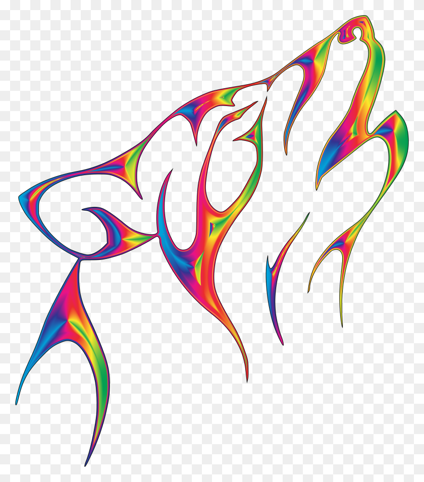 2044x2346 Flame Tribal Wolf No Background Icons Png - Flames Transparent PNG