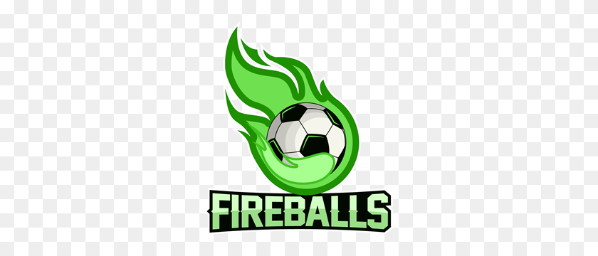 265x300 Flame With Soccer Logo Vector - Green Flames PNG
