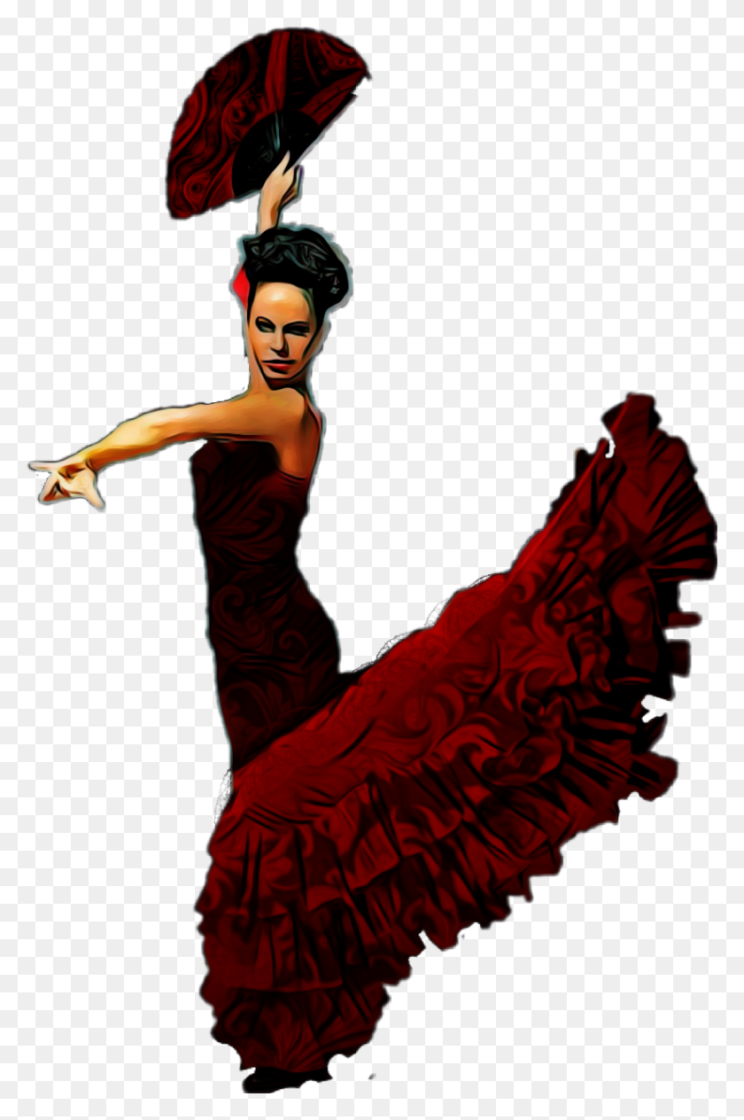 824x1272 Flamenco Dancer - Flamenco Clipart