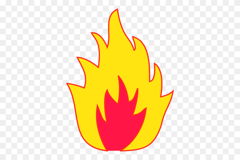 376x500 Flames Clipart Hd Fire - Burning Building Clipart
