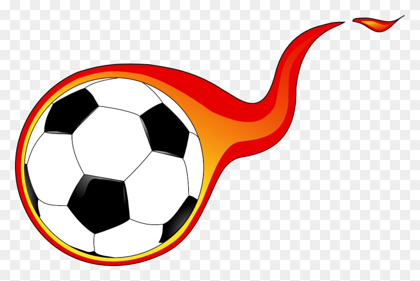 1000x644 Flaming Soccer Ball Clip Art - Training Clip Art Free