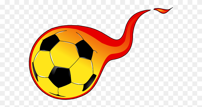 600x387 Flaming Soccer Ball Clip Art - Flaming Football Clipart