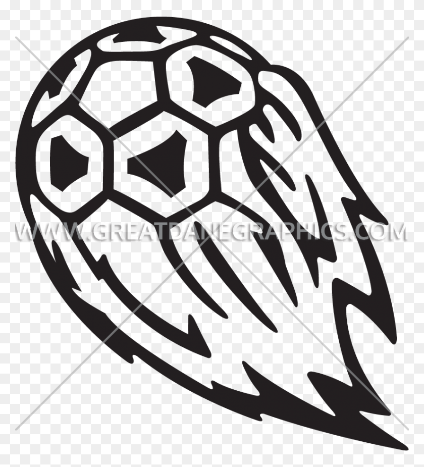 825x915 Ilustraciones Listas Para La Producción De Balones De Fútbol En Llamas Para La Impresión De Camisetas - Clipart De Fútbol En Llamas