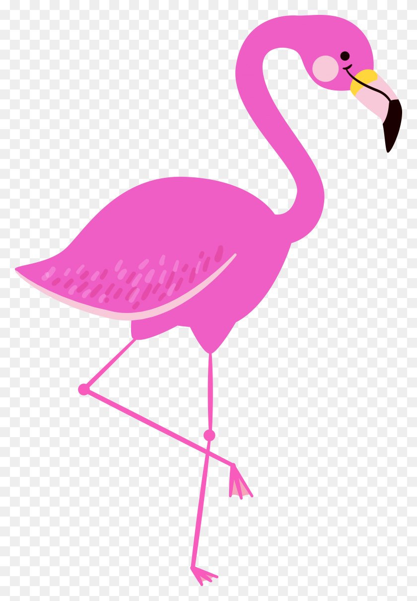 2360x3480 Flamingo Clipart Cool Cute Borders Vectores Animado Negro - Pink Flamingo Clipart