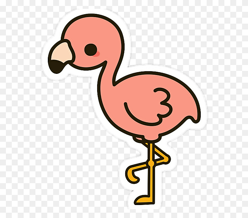 708x678 Flamingo Pink Aesthetic - Pink Flamingo Clip Art