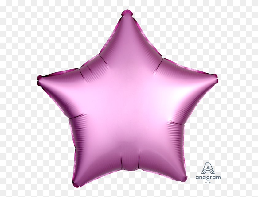 600x582 Flamingo Pink Balloon Star Party Unicorn Or Twinkle Twinkle - Pink Confetti PNG