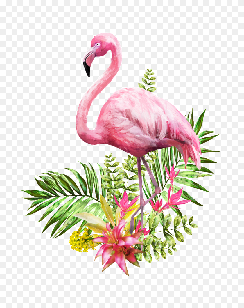 1024x1311 Flamingo Png Transparent Standing In Flowers And Grass Free Png - Flamingo PNG