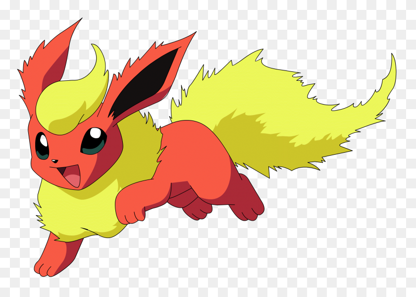 2433x1683 Flareon Pokemon Transparent Png - Flareon PNG