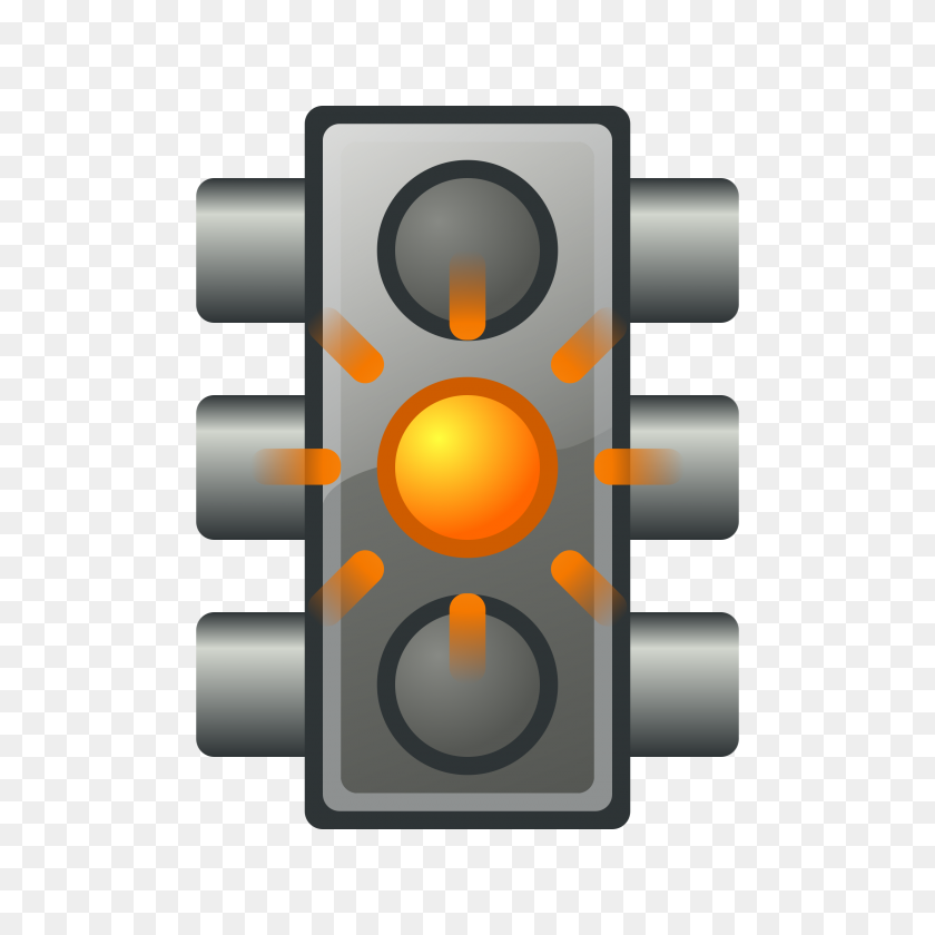 2400x2400 Flashing Yellow Traffic Light Icons Png - Yellow Light PNG