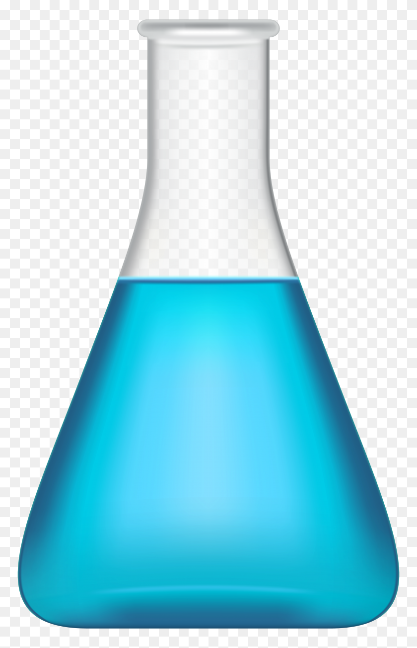 4391x7000 Flask Blue Transparent Png Clip - Flask Clipart