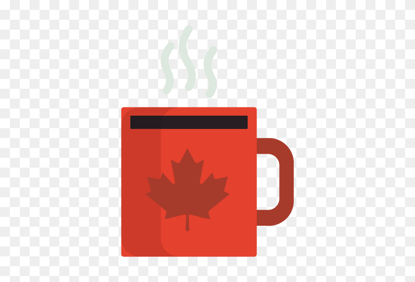 512x512 Flat Canadian Mug - Canada PNG
