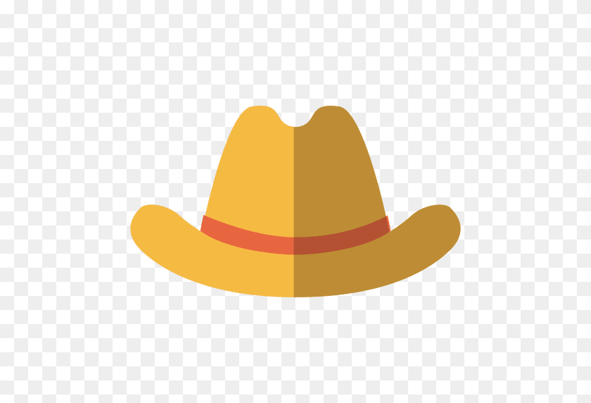 512x512 Flat Cowboy Hat - Cowboy Hat PNG Transparent