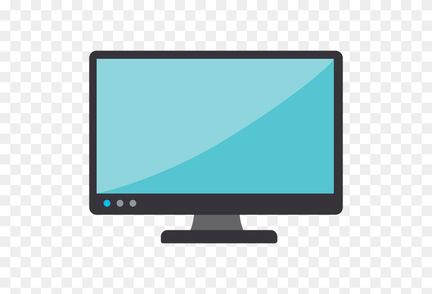 512x512 Flat Desktop Monitor - Monitor PNG